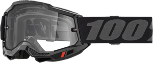 100-percent - Accuri 2 Enduro Moto Goggle Black Clear Lens - 50015-00006
