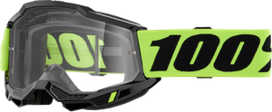 100-percent - Accuri 2 Goggle Neon Yellow Clear Lens - 50013-00040