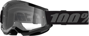 100-percent - Strata 2 Junior Goggle Black Clear Lens - 50031-00007