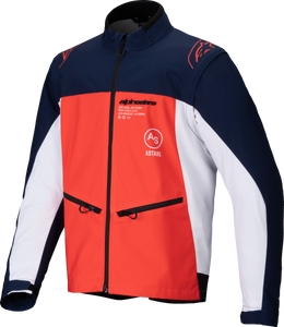 Alpinestars - Lite-dura Softshell Jacket Navy/hot Orange/white 3x - 3700225-7162-3XL