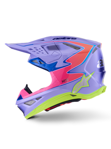 Alpinestars - S-m10 Jett Lawrence R01 Helmet Purp/pnk Fluo/ylw Fluo Gls Xs - 8303325-3144-XS