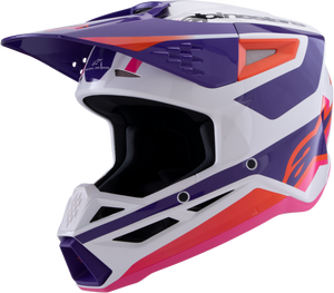 Alpinestars - Sm3 Heat Helmet White/purple/pink Glossy Sm - 8301026-2052-S