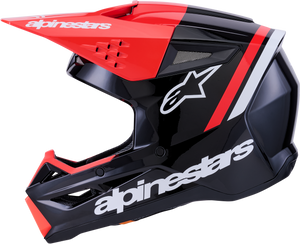 Alpinestars - Sm3 Radium Helmet Blk/red Fluo/white Glossy Sm - 8300826-1553-S