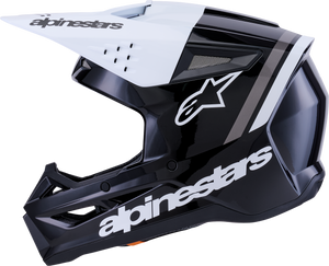 Alpinestars - Sm3 Radium Helmet Blk/wht/gry Glossy Sm - 8300826-1546-S