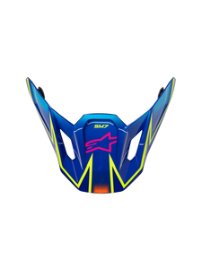 Alpinestars - Sm7 Cast Visor Ece06 Blue/pnk/ylw Fluo Glossy - 8981426-7254-TU