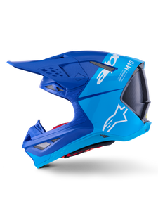 Alpinestars - Supertech S-m10 Flood Helmet Met Blu/md Blu/blk Crb M&g Sm - 8301023-7282-S