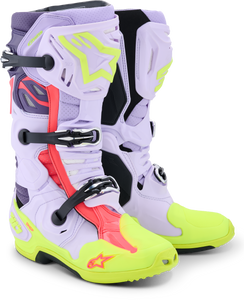 Alpinestars - Tech 10 Supervented Purp/ylw Fluo/diva Pink 9 - 2010520-3150-9