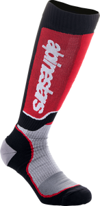 Alpinestars - Youth Mx Plus Socks Black/grey/red Md/lg - 4742324-1215-M/L