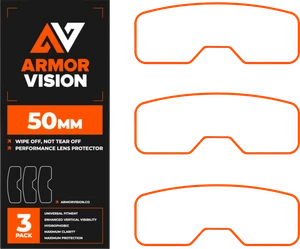 Armor Vision - Armor Vision 50mm 2nd Gen 3/pk - AV0050