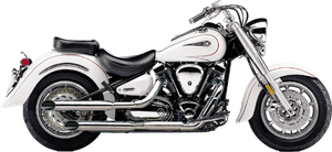Cobra - Blvd Slashcut Slip On Chrome Yam V-star 1100 - 2173SC