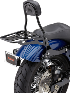 Cobra - Detachable Backrest Round Black Dyna 06-17 - 602-2004B