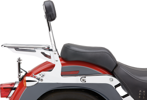 Cobra - Detachable Backrest Round Chrome Softail 07-17 - 602-2002