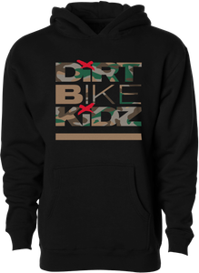 Dbk - Classic Camo Youth Hoodie Black Ys - YH-CLASSICCAM-S