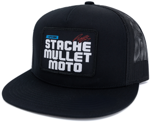 Dbk - Stache Mullet Moto 2fifty Hat Black - HAT-STACHE-2FIFTY