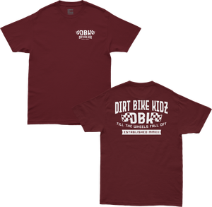 Dbk - Till The End Tee Burgundy Sm - AT-TILTHEEND-BURG-S