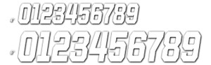 D-cor - #0 White 4 Race Series 3/pk - 45-34-0