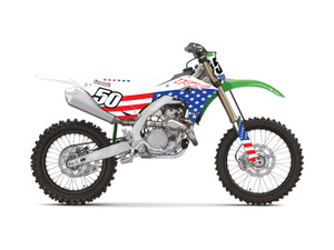 D-cor - Complete Kit Usa Kawasaki Kx250/450 Wht Bg - 20-20-201