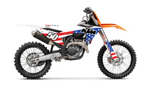 D-cor - Complete Kit Usa Ktm Sx/f 125-250  Wht Bg - 20-30-301