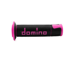 Domino Racing - A450 Road Racing Grips Black/fuchsia Pair - A45041C4340B7-0