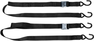 Fire Power - 1.5" X 6' Tie-down Black 2/pk - 29-13055
