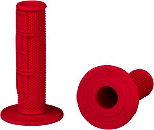Fire Power - Control Mx Standard Grips Red Half Waffle - 24-0224