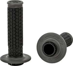 Fire Power - Pilot Mx Lock-on Grips Black/gray - 24-0100