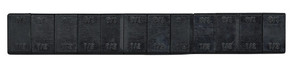 Fire Power - Wheel Weights 1/4 Oz Black 12 Pcs/48 Strips/box - 198-371NSB