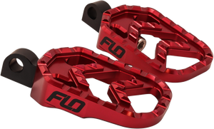 Flo Motorsports - Savage Series Footpegs Red - V-800R
