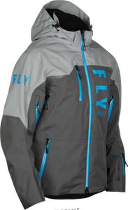 Fly Racing - Carbon Jacket Grey/blue 2x - 470-52072X
