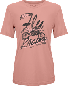 Fly Racing - Fly Women's Vintage Tee Pink 2x - 356-40332X