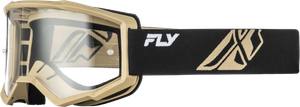 Fly Racing - Focus Goggle Black/khaki W/ Clear Lens - 37-51166