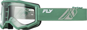 Fly Racing - Focus Goggle Olive/grey W/ Clear Lens - 37-51163