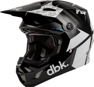 Fly Racing - Formula Cp Dbk Helmet Black/white/grey Xs - 73-0064XS