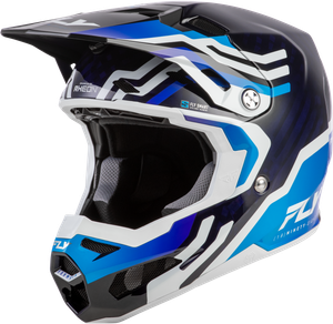 Fly Racing - Formula S Carbon Byte Helmet Blue Carbon/blue/white Lg - 73-4452L