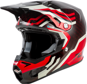 Fly Racing - Formula S Carbon Byte Helmet Red Carbon/red/grey Lg - 73-4451L