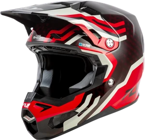 Fly Racing - Formula S Carbon Byte Helmet Red Carbon/red/grey Xl - 73-4451X