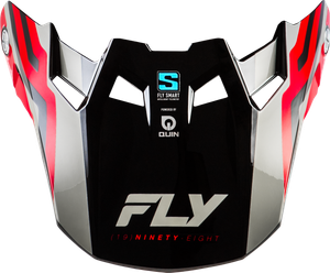 Fly Racing - Formula S Carbon Byte Visor Red Carbon/red/grey Yl/sm - 73-4451VS
