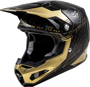 Fly Racing - Formula S Carbon Legacy Helmet Black/gold Xs - 73-4446XS