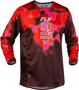 Fly Racing - Kinetic Blur Jersey Red/maroon Sm - 380-422S