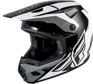 Fly Racing - Kinetic Crest Helmet Black/white/grey Xs - 73-8674XS