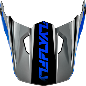 Fly Racing - Kinetic Crest Helmet Visor Grey/black/blue Xl/2x - 73-8676VX