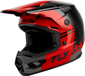 Fly Racing - Kinetic Dbk Helmet Black/red/grey Xl - 73-2005X