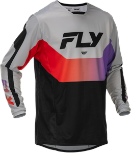 Fly Racing - Kinetic Jersey Grey/red/purple/black Md - 379-423M