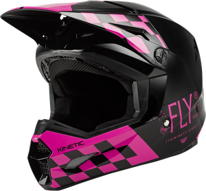 Fly Racing - Kinetic Lite Rival Helmet Gloss Black/pink Xl - 73-3477X