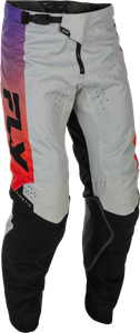 Fly Racing - Kinetic Pants Grey/red/purple/black Sz 28 - 379-43328