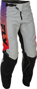 Fly Racing - Kinetic Pants Grey/red/purple/black Sz 34 - 379-43334