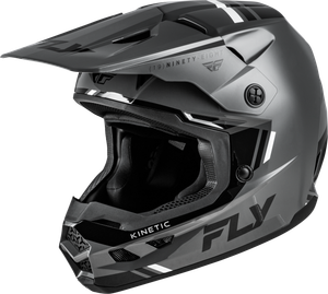 Fly Racing - Kinetic Verdict Helmet Grey/black/white Lg - 73-8720L