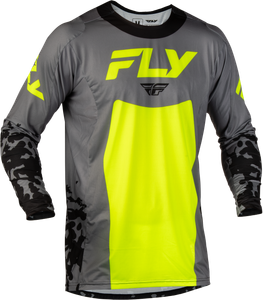 Fly Racing - Lite Flake Jersey Grey/hi-vis/black Md - 380-721M