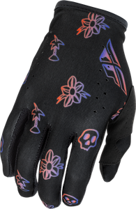 Fly Racing - Lite Outline Gloves Black/red/purple Md - 379-716M