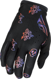Fly Racing - Lite Outline Gloves Black/red/purple Xs - 379-716XS